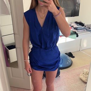 AMANDA UPRICHARD AMANI DRESS LAPIS BLUE